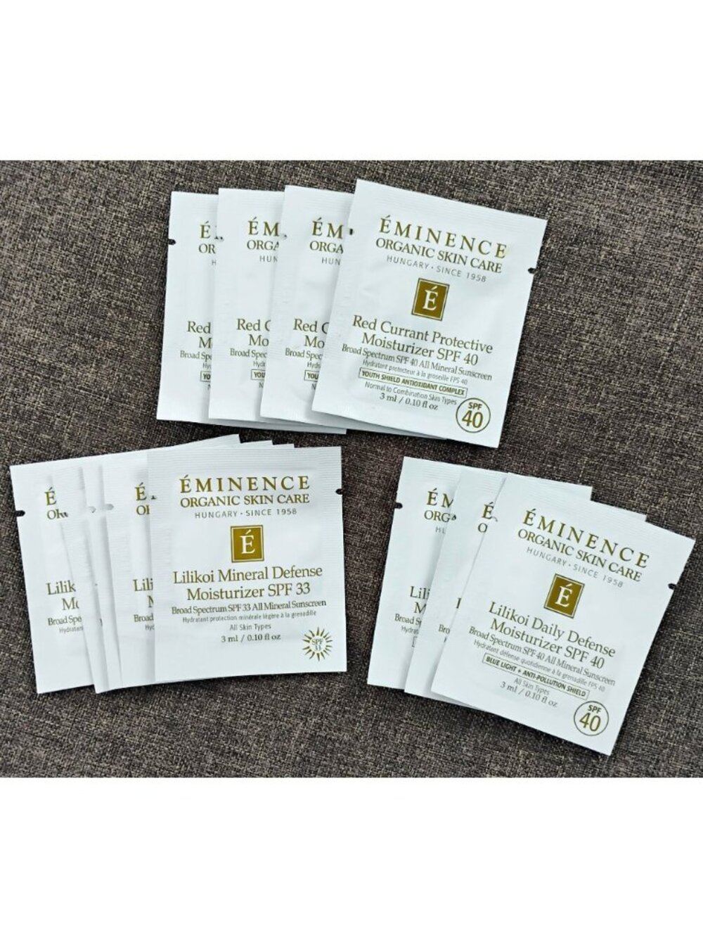 Eminence Organic SPF Moisturizer Sample Bundle